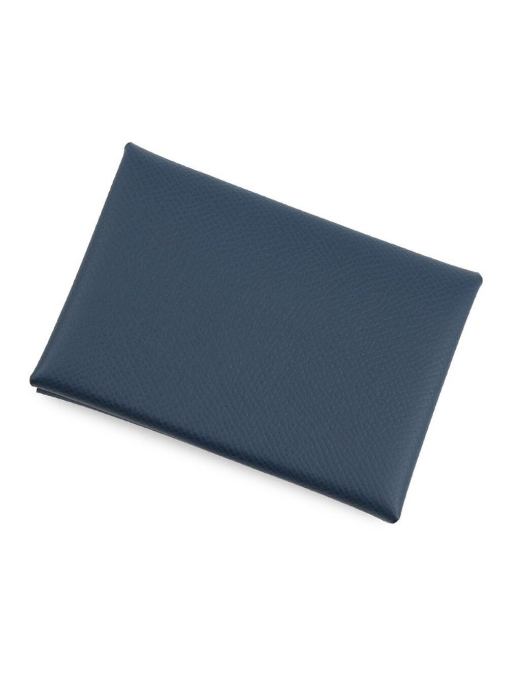 Hermes Coin Purse Calvi Duo Blue Deplus Silver Epsom